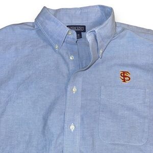 Florida State University FSU Seminoles Oxford Button‎ Down - 17 1/2 - 35 Regular